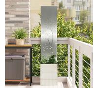 vidaXL Schermo per privacy in giardino Traforo Argento 32 x 150 cm