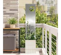 vidaXL Schermo per privacy in giardino Traforo Argento 32 x 150 cm