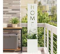 vidaXL Schermo per privacy in giardino Traforo Bianco 32 x 140 cm