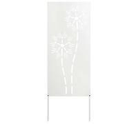 vidaXL Schermo per Privacy in Giardino Traforo Bianco 50 x 140 cm, Divider Privacy Moderno per Giardino e terrazza, Schermo Decorativo, Bellezza e funzionalità Insieme
