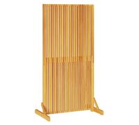 vidaXL Schermo per Privacy Marrone 79,5 x 50 x 150 cm, Separatore per Soggiorno, Pannello Moderno, Schermo Pieghevole in Acacia, per Un Giardino Decorativo
