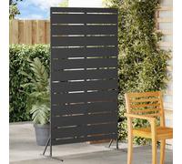 vidaXL Schermo per Privacy Nero 100 x 50 x 180 cm Acciaio