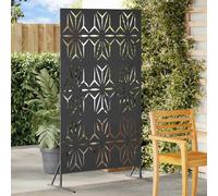 vidaXL Pannello di Recinzione in Metallo Nero Metallo Grande