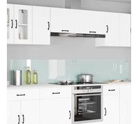 vidaXL Schienale da cucina 2 pcs Bianco 120 x 40 cm vetro temperato