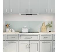 vidaXL Schienale da cucina 2 pcs Bianco 90 x 40 cm vetro temperato
