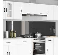 vidaXL Schienale da cucina 2 pcs Grigio scuro 110 x 60 cm