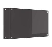 Schienale da cucina 2 pz Grigio scuro 80 x 50 cm