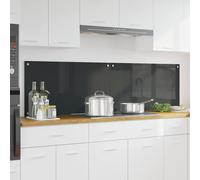 vidaXL Schienale da cucina 2 pcs Grigio scuro 90 x 50 cm