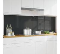 vidaXL Schienale da cucina 2 pz Grigio scuro 100 x 60 cm