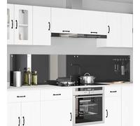 Schienale da cucina 2 pz Grigio scuro 120 x 50 cm