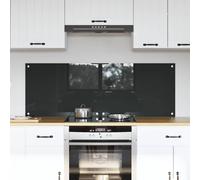 vidaXL Schienale da cucina 2 pz Grigio scuro 70 x 50 cm