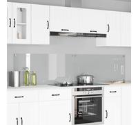 vidaXL Schienale da cucina 2 pz Trasparente 110 x 50 cm