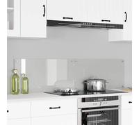 vidaXL Schienale da cucina 2 pz Trasparente 80 x 40 cm vetro temperato