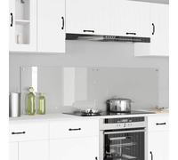 vidaXL Rivestimento da Cucina Trasparente 90 x 50 x 0.8 cm, Schienale Cucina Moderno, Vetro Temperato Resistente, Protezione Muro Funzionale per Cucinare a Casa