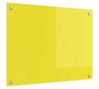 vidaXL Schienale da cucina Giallo 80 x 60 cm vetro temperato