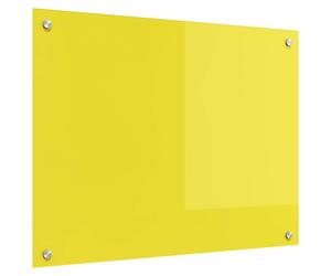 vidaXL Schienale da cucina Giallo 80 x 60 cm vetro temperato