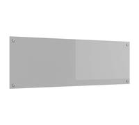 vidaXL Schienale da cucina Grigio chiaro 120 x 40 cm vetro temperato