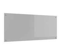 vidaXL Schienale da cucina Grigio chiaro 120 x 50 cm vetro temperato