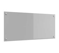 vidaXL Schienale da cucina Grigio chiaro 90 x 40 cm vetro temperato