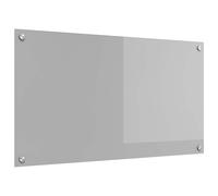 vidaXL Rivestimento Cucina in Vetro Temperato Grigio Chiaro 90 X 50 cm Resistente al Calore Durevole Design Moderno Pulizia Facile Superficie Liscia Interna Accessori Eleganti Contemporanei