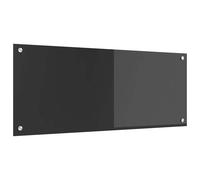 vidaXL Schienale da cucina Grigio scuro 100 x 40 cm vetro temperato