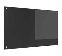 vidaXL Schienale da cucina Grigio scuro 100 x 60 cm vetro temperato