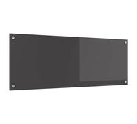 vidaXL Schienale da cucina Grigio scuro 110 x 40 cm vetro temperato