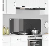 vidaXL Rivestimento in Vetro Temperato per Cucina Design Moderno Resistente al Calore 120X50Cm Facile da Installare Protezione Robusta per Copertura Pareti Decorazione Trasparente Pannello da Install