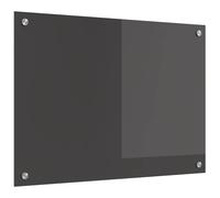 vidaXL Schienale da cucina Grigio scuro 70 x 50 cm vetro temperato