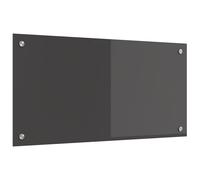 vidaXL Schienale da cucina Grigio scuro 80 x 40 cm vetro temperato