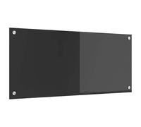 vidaXL Schienale da cucina Grigio scuro 90 x 40 cm vetro temperato | Vetro temperato resistente che dura tantissimo, Fatto per sopportare alte temperature,