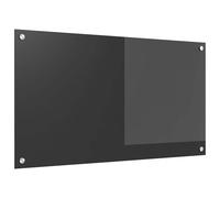 vidaXL Schienale da cucina Grigio scuro 90 x 50 cm vetro temperato