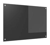 vidaXL Schienale da cucina Grigio scuro 90 x 60 cm vetro temperato