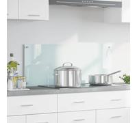vidaXL Schienale da cucina Latte 100 x 40 cm vetro temperato