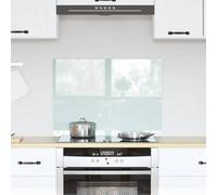 vidaXL Schienale da cucina Latte 70 x 50 cm vetro temperato