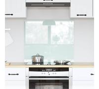 vidaXL Schienale da cucina Latte 70 x 60 cm vetro temperato