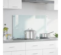 vidaXL Rivestimento da Cucina Bianco 90 x 50 cm vetro temperato