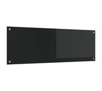 vidaXL Schienale da cucina Nero 120 x 40 cm vetro temperato