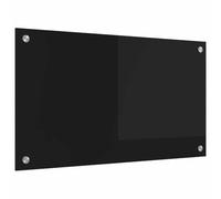 vidaXL Rivestimento da Cucina Nero 70 x 40 x 0.8 cm vetro temperato