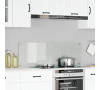 vidaXL Rivestimento Cucina Vetro Temperato | Resistente al Calore | Finitura Liscia | 120 X 40 cm | Design Moderno | Facile da Pulire | Durevole | Protezione | Decorazione Interna | Pannello Traspa