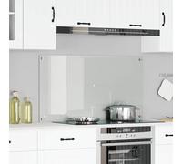 vidaXL Schienale da cucina Trasparente 120 x 60 cm vetro temperato