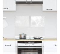 vidaXL Schienale da cucina Trasparente 70 x 50 cm vetro temperato