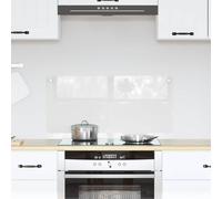 vidaXL Keukenachterwand Transparant 80 x 40 cm gehard Glas
