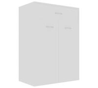 vidaXL Scarpiera Bianca in legno multistrato 60x35x84 cm