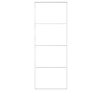 vidaXL Porta Scorrevole in Vetro ESG e Alluminio 75x205 cm Bianca