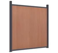 vidaXL Pannello di Recinzione Marrone in WPC 180 x 186 cm