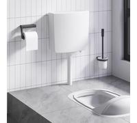 vidaXL Sciacquone WC Ingresso Acqua Basso Bagno 3/6 L Bianco Cisterna Water WC
