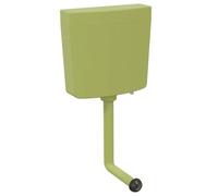 vidaXL Sciacquone WC con Ingresso Acqua dal Basso 3/6 L Verde Oliva