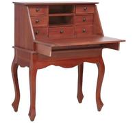 VIDAXL - Scrittoio Marrone 78x42x103 cm in Legno Massello di Mogano