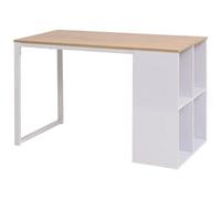 VIDAXL - Scrivania 120x60x75 cm Rovere e Bianco